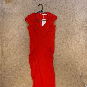 Red vintage dress
